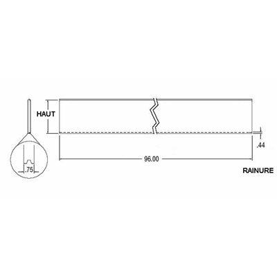 Panneau central 15" tg