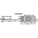 Flanged plastic hinge sleeve