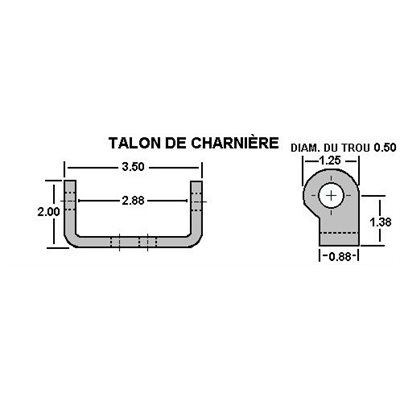 Talon de charnière SO-WA