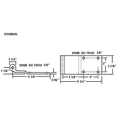 HY aluminum hinge