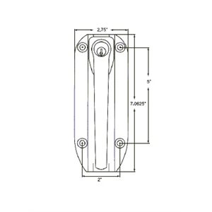 G4001 series key locking handle