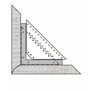 3 / 4" White corner repair kit