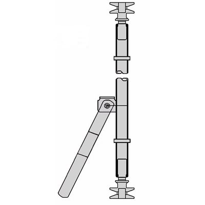 Lock rod kit MC galvanized LH