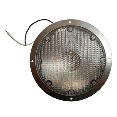 8 1 / 2" SS base dome lamp,surface mount