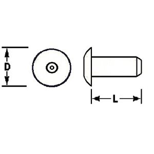 Universal head alum.rivet 1 / 4x 1 / 2