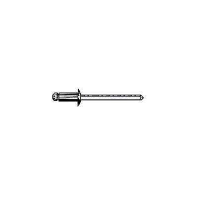 Rivet bout ouvert 3 / 16 x 5 / 16",inox.