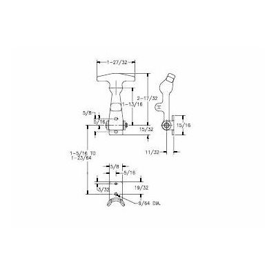 Attache de caoutchouc 2 1 / 2'', ferrures zinguées