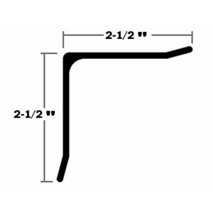 Moulure de finition intérieure, toiture GD ,9 ' long